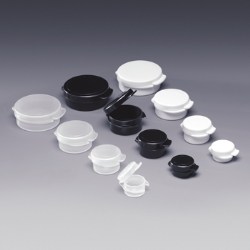 Qosmedix adds hinged jars to its sample packaging line